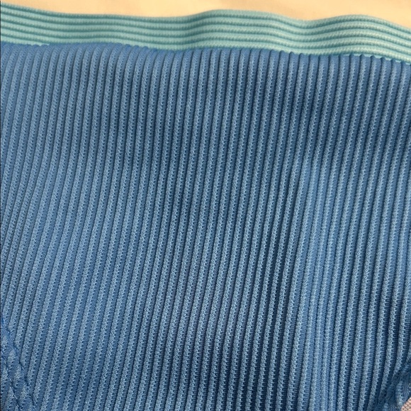 SHEIN Blue Ribbed Bikini Set - Picture 2 of 4